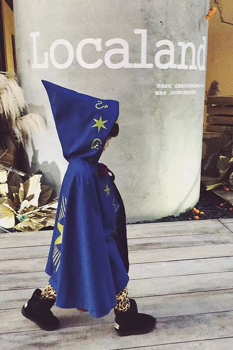 Halloween Children's Cloak Cosplay Wizard Costume