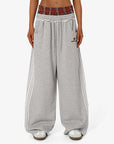 Retro Striped Embroidered Sports Pants for Men and Women