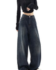 Vintage High Waist Wide Leg Jeans for Women