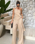 Summer Cotton Linen Two-Piece Set for Women