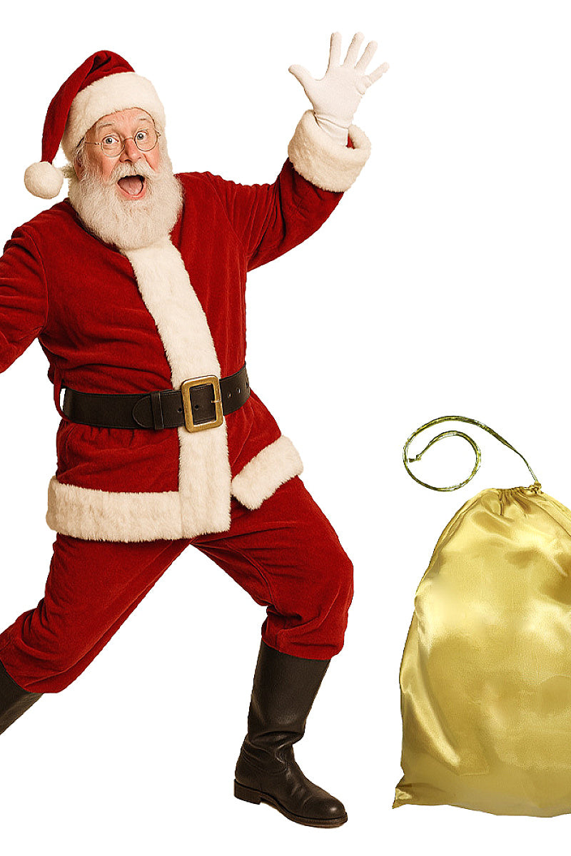 Oversized Christmas Gold Gift Bag