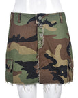 Fashion Camouflage Bodycon Mini Skirt