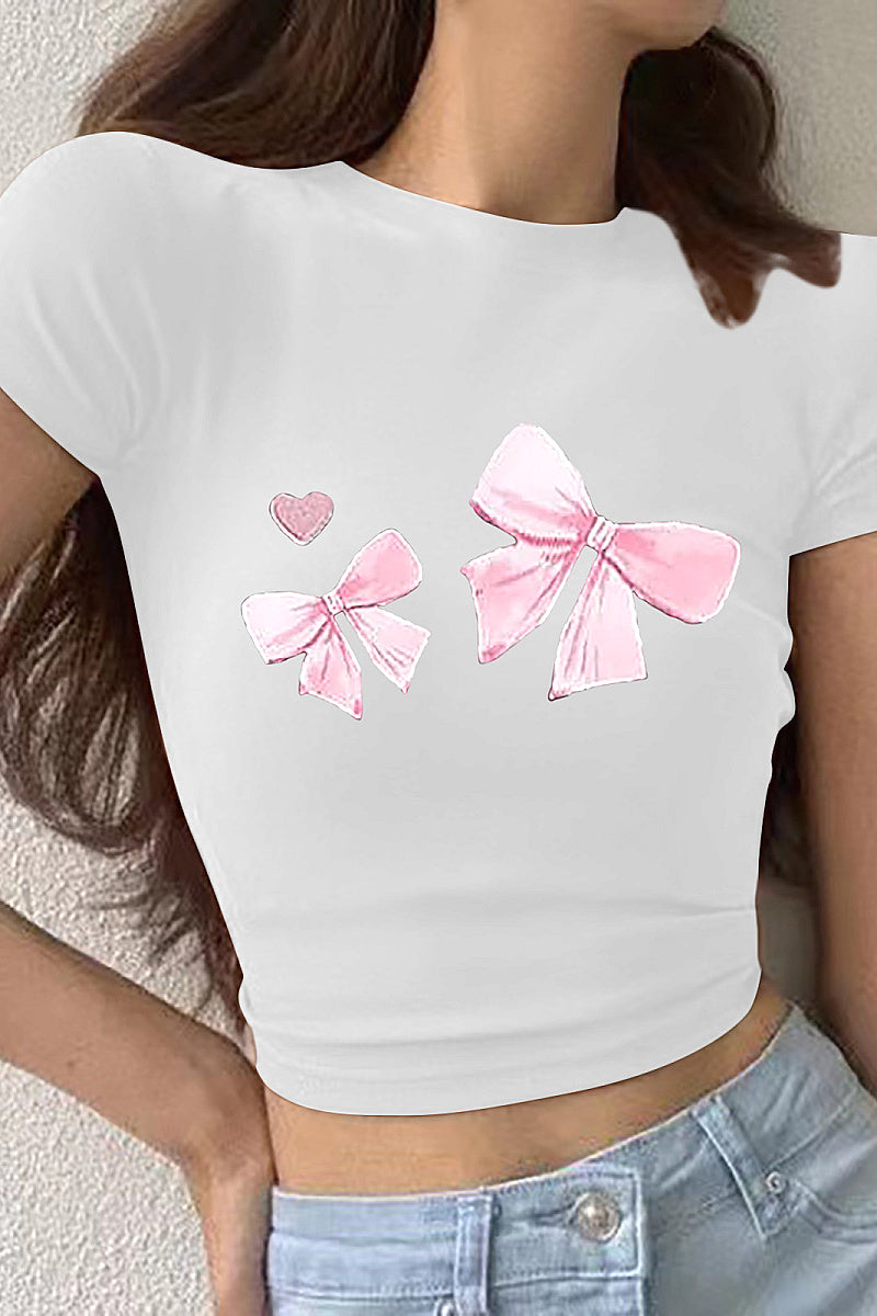 Summer T-Shirt with High Waist Pants