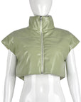 Stylish Autumn Winter Women's Vest with Zipper