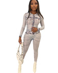 Trendy Printed T-Shirt and Pants Set