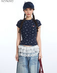 HeyHenry Summer Dog Paw Print T-Shirt for Women