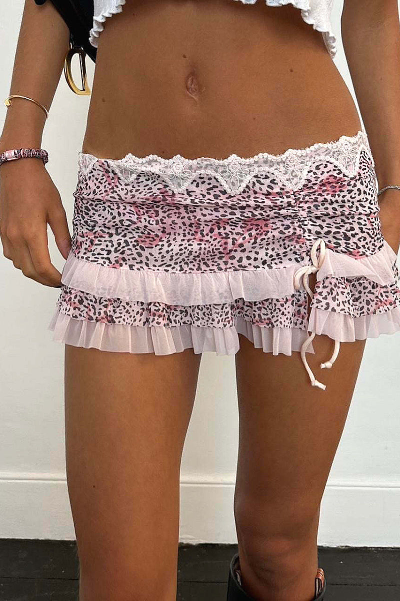 2026 Spring Y2K Women's Sexy Drawstring Mini Skirt