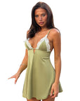 Sexy Deep V Lace Cami Dress for Women