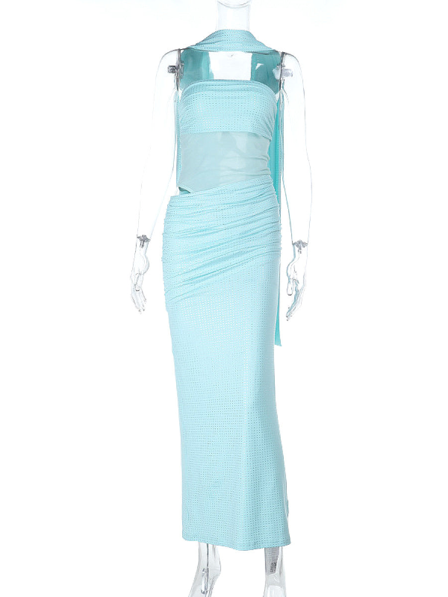 Vintage Strapless Slim Fit Dress