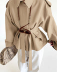 Autumn Winter New Lapel Long Sleeve Cardigan Coat