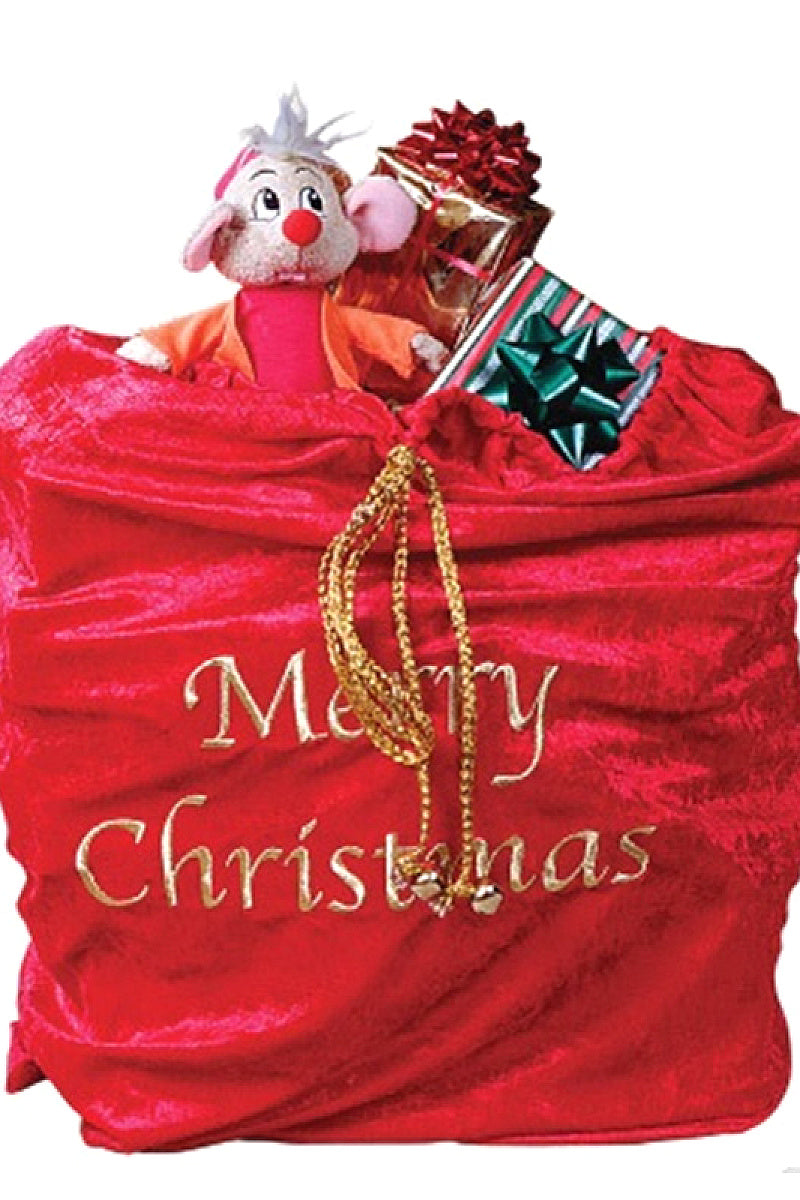 Merry Christmas Santa Gift Bag in Red