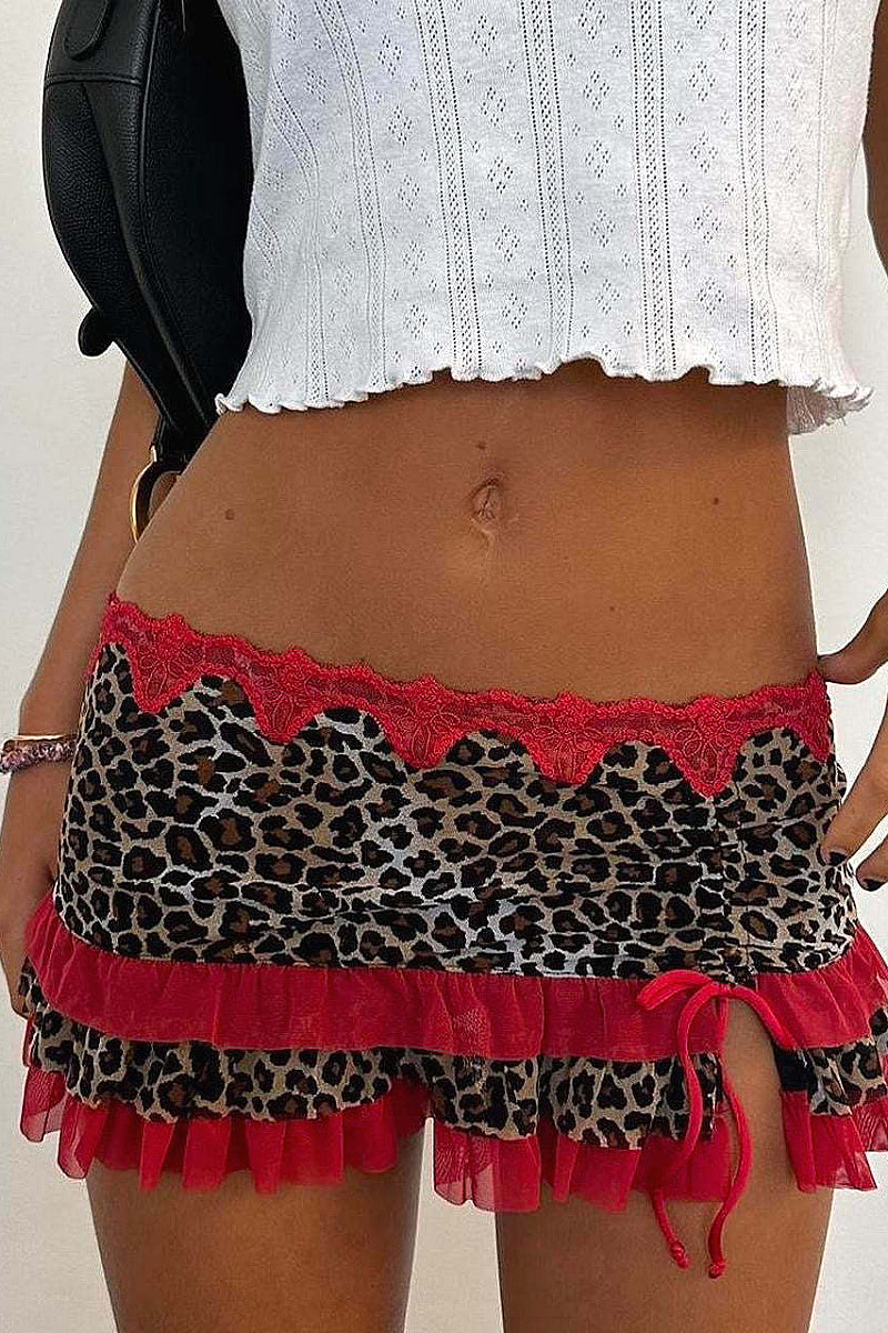 2026 Spring Y2K Women's Sexy Drawstring Mini Skirt
