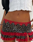 2026 Spring Y2K Women's Sexy Drawstring Mini Skirt
