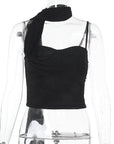 Sexy One-Shoulder Tie Top for Summer