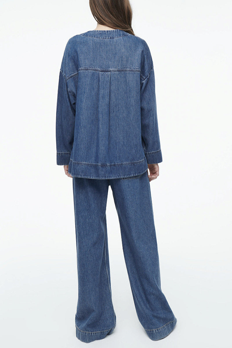 Casual Loose Denim Set for Women