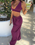 Stylish Backless Summer Outfit Set