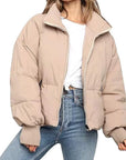 Loose Fit Warm Short Down Jacket for Women