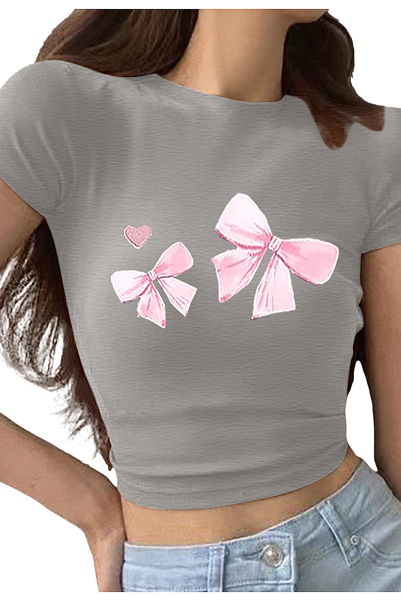 Summer T-Shirt with High Waist Pants