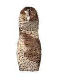Brown Leopard Print
