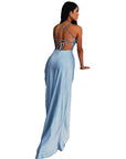 Backless Satin Sexy Dress for Women