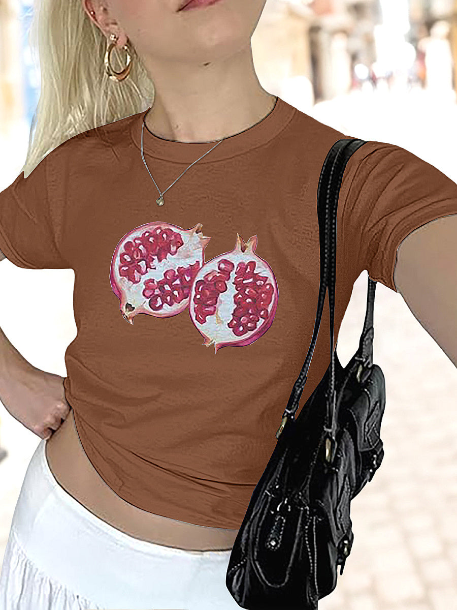 Summer Y2K Short T-Shirt with High Waist Pants