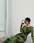 Elegant Floral Print Dress for Women