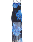 Chic Backless Halter Maxi Dress for Summer