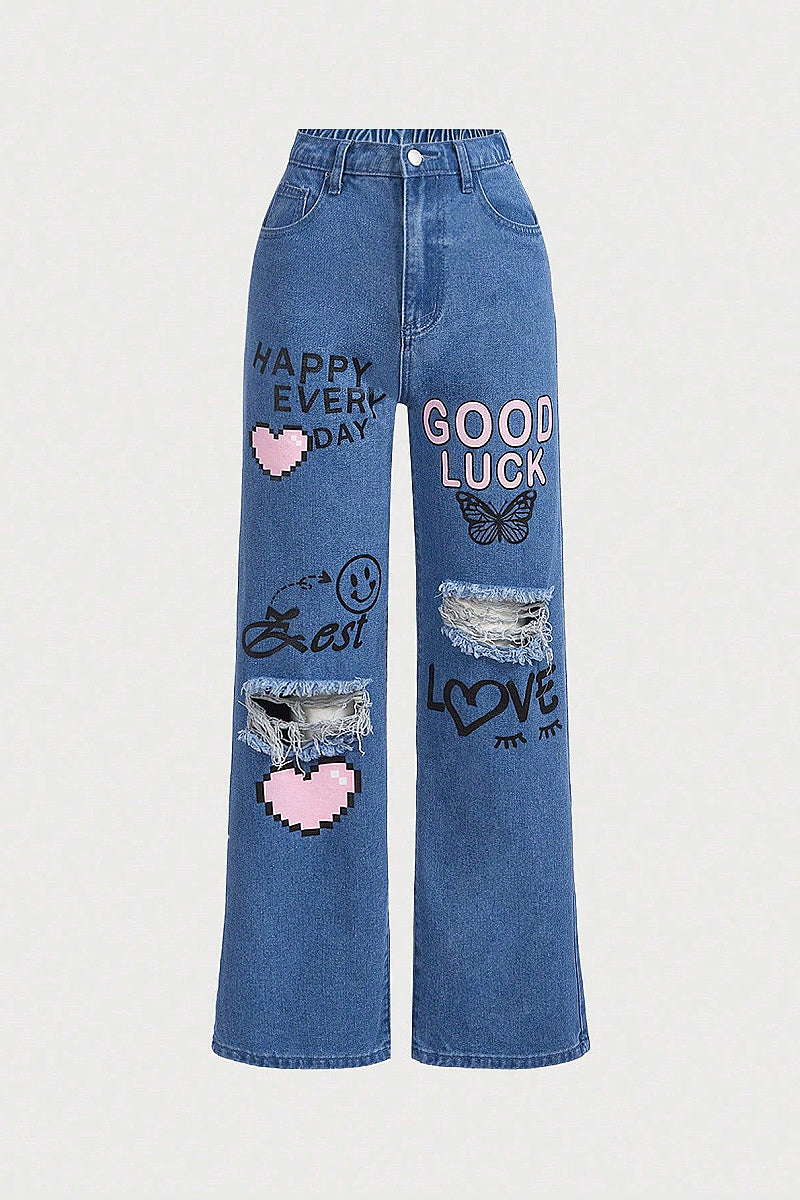 Trendy Wide Leg Jeans for Kids