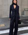 Fashionable Commute Halter Suit Set for Women