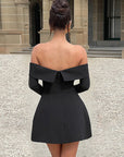 Elegant Off-Shoulder A-Line Dress for Women
