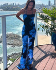 Chic Backless Halter Maxi Dress for Summer