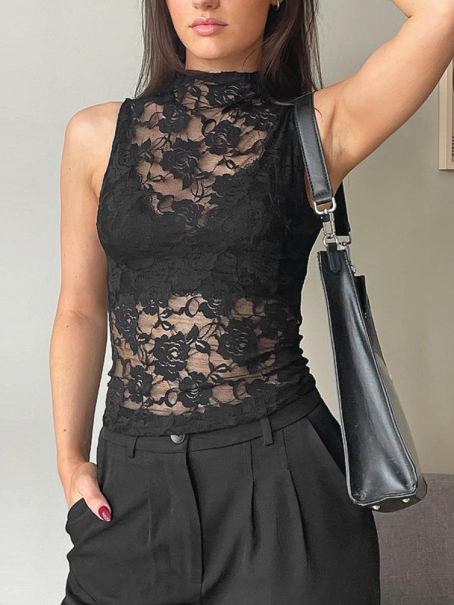 Lace Tie-Front Top for Trendy Women