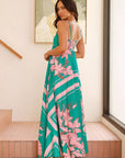 Floral Print Pocket Strap Dress for Women