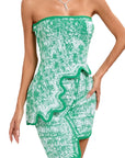 Fashionable Sleeveless Irregular Dress Set