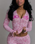 Autumn Fashionable Hooded Cardigan Set