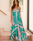 Floral Print Pocket Strap Dress for Women