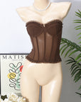 Lace Sexy French Style Sweetheart Top