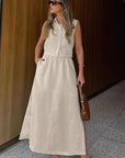 Casual Linen Dress Set for Women
