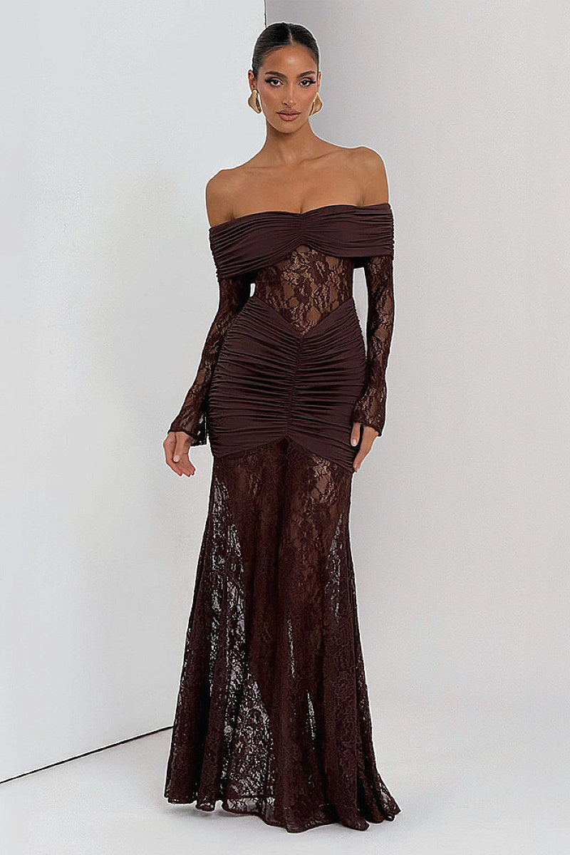 Summer Elegant Lace Backless Long Dress