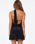 Stylish One-Shoulder Backless Mini Dress