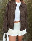 Stylish Stand Collar Jacket for Autumn and Winter