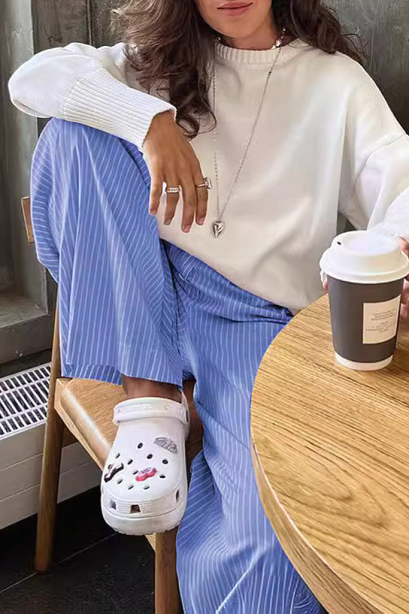 French Style Loose Wide Leg Pants for Women