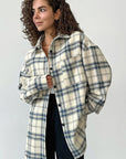 Retro Plaid Stylish Shirt for Women