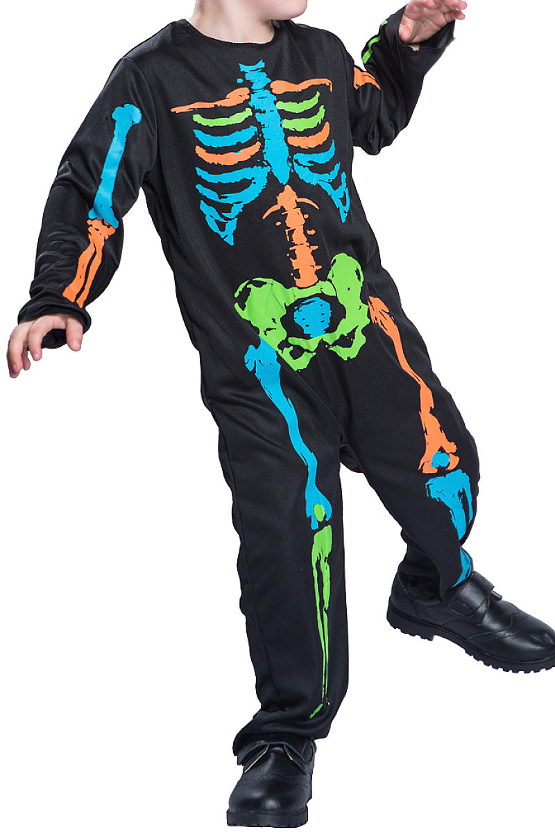 Colorful Skeleton Costume for Kids