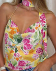 Colorful Sexy Printed Top for Summer Beach
