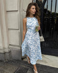 Stylish Floral Print A-Line Dress for Casual Commute