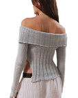 New Autumn Winter Off-Shoulder Knit Sweater