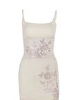 Stylish Casual Rhinestone Cami Top and Skirt Set