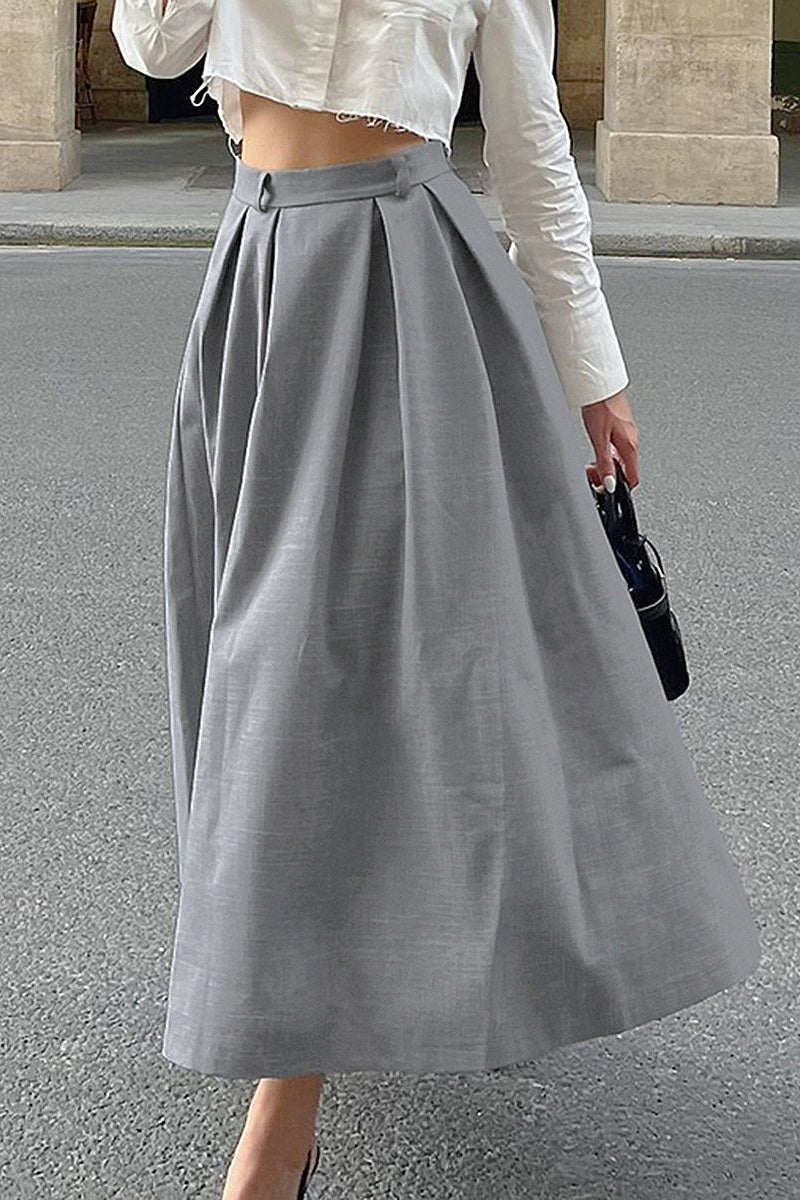 Parisienne A-Line Midi Skirt