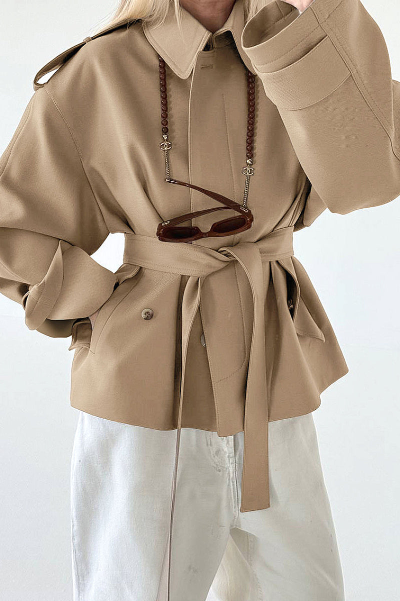 Autumn Winter New Lapel Long Sleeve Cardigan Coat